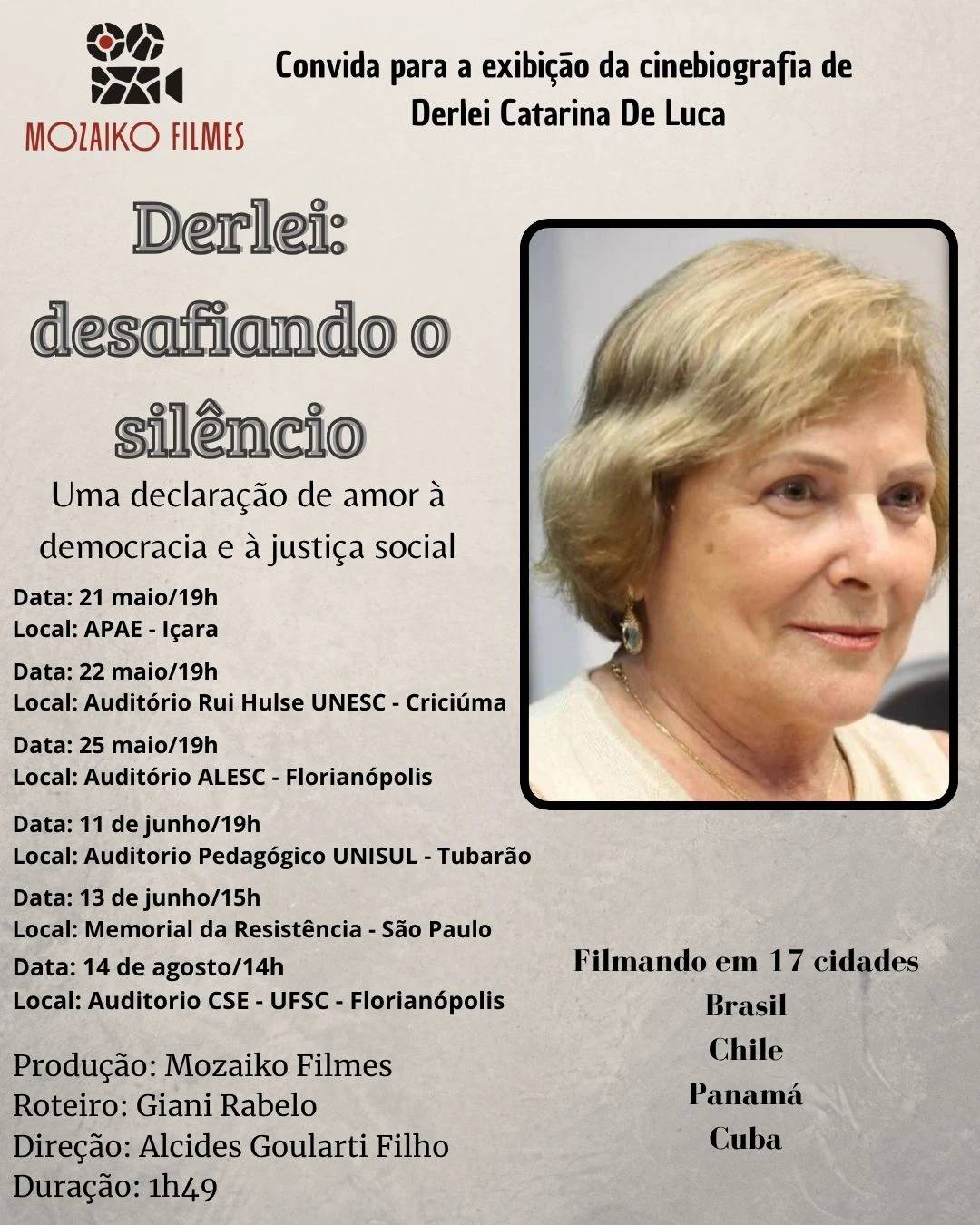 Documentário resgata história de resistência de Derlei Catarina De Luca; veja onde assistir — foto 1