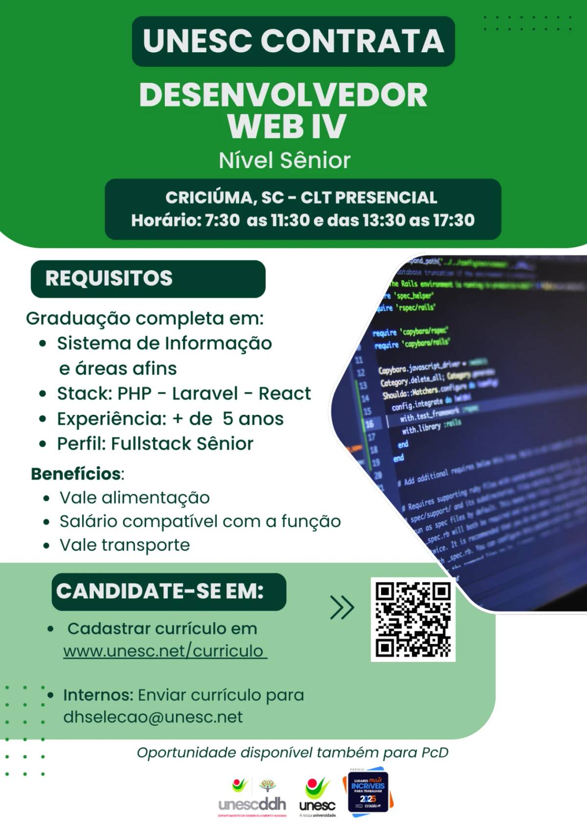Vagas de emprego no Sul de Santa Catarina — foto 2