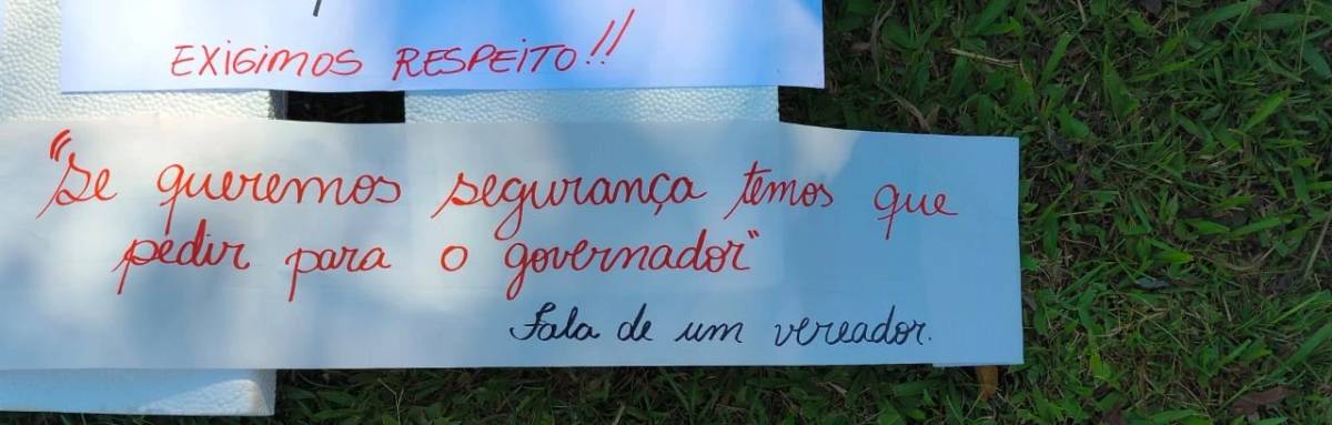 Instalação da Central do Recomeço gera protesto em comunidade de Criciúma; veja fotos — foto 1