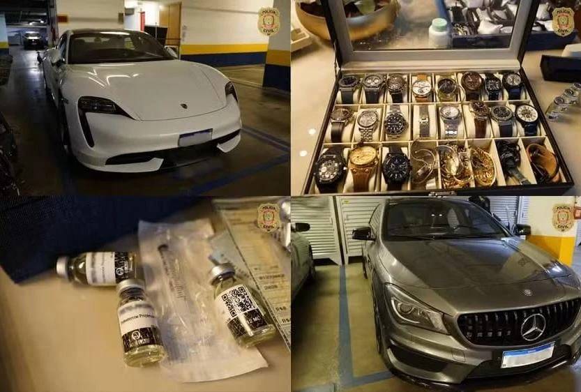 Operação apreendeu carros de luxos e outros bens móveis. (Fotos: PCDF | Divulgação)
