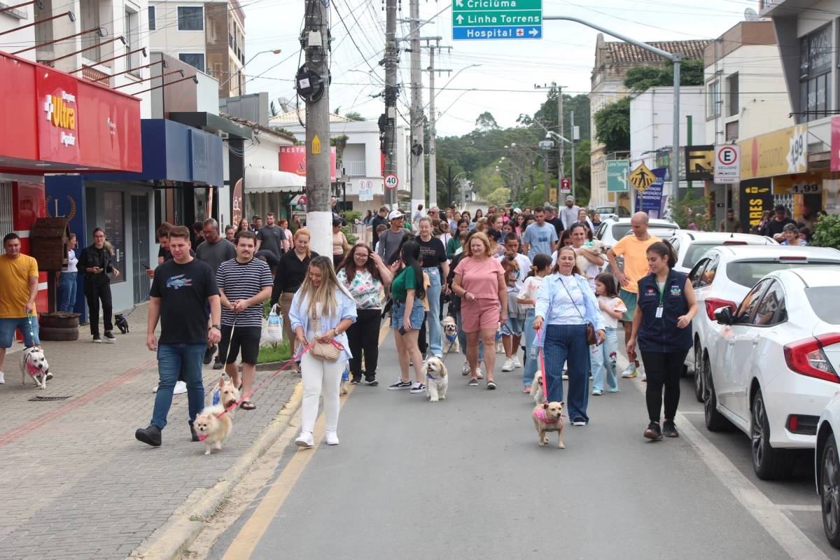 Primeira Cãominhada de Morro da Fumaça reúne apoiadores da causa animal — foto 1