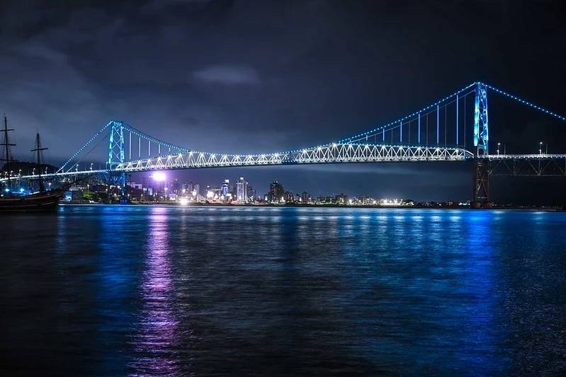 Iluminação cênica da ponte Hercílio Luz será inaugurada neste domingo — foto 7