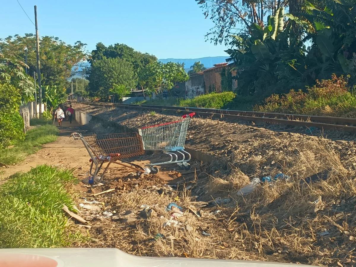 PM remove carrinhos de supermercados usados como obstáculos na região dos trilhos em Criciúma — foto 2