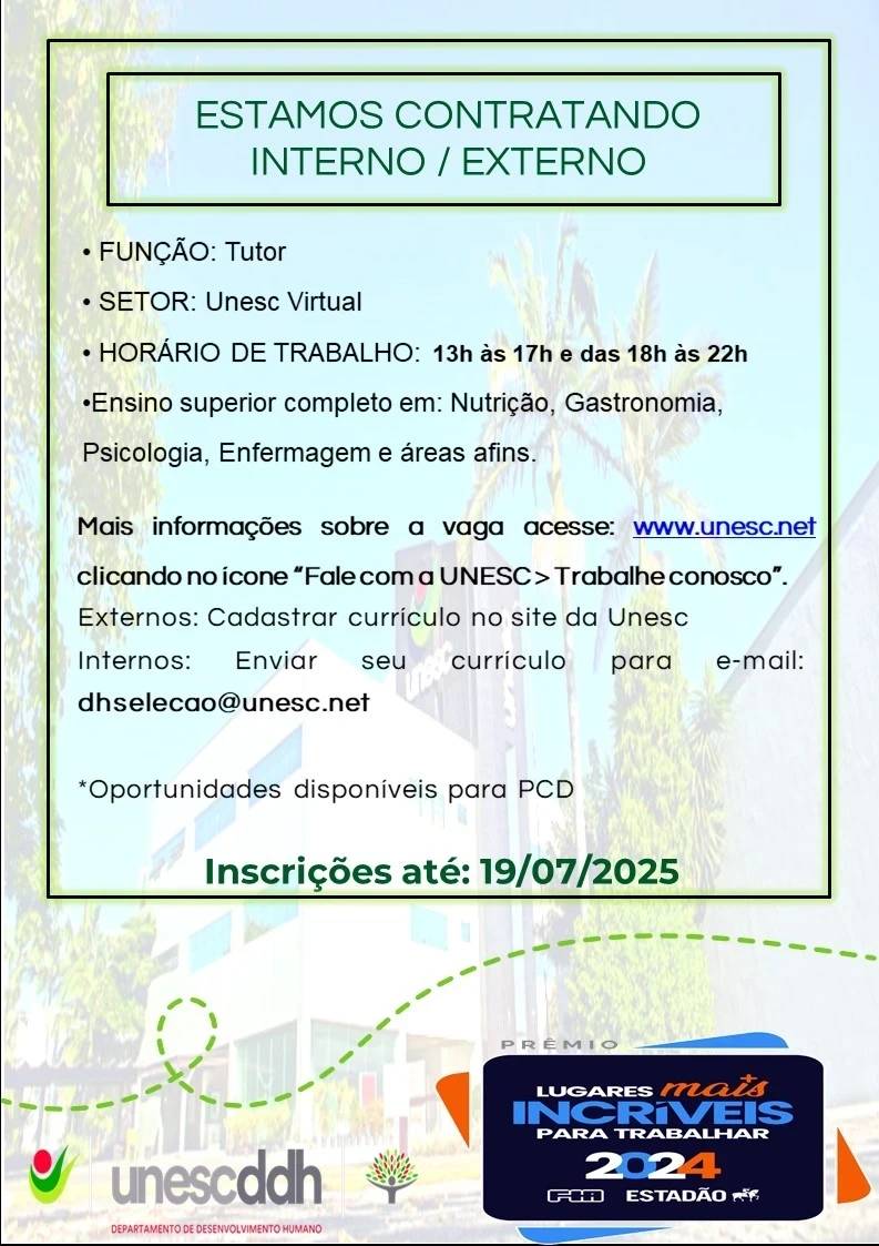 Vagas de emprego no Sul de Santa Catarina — foto 1