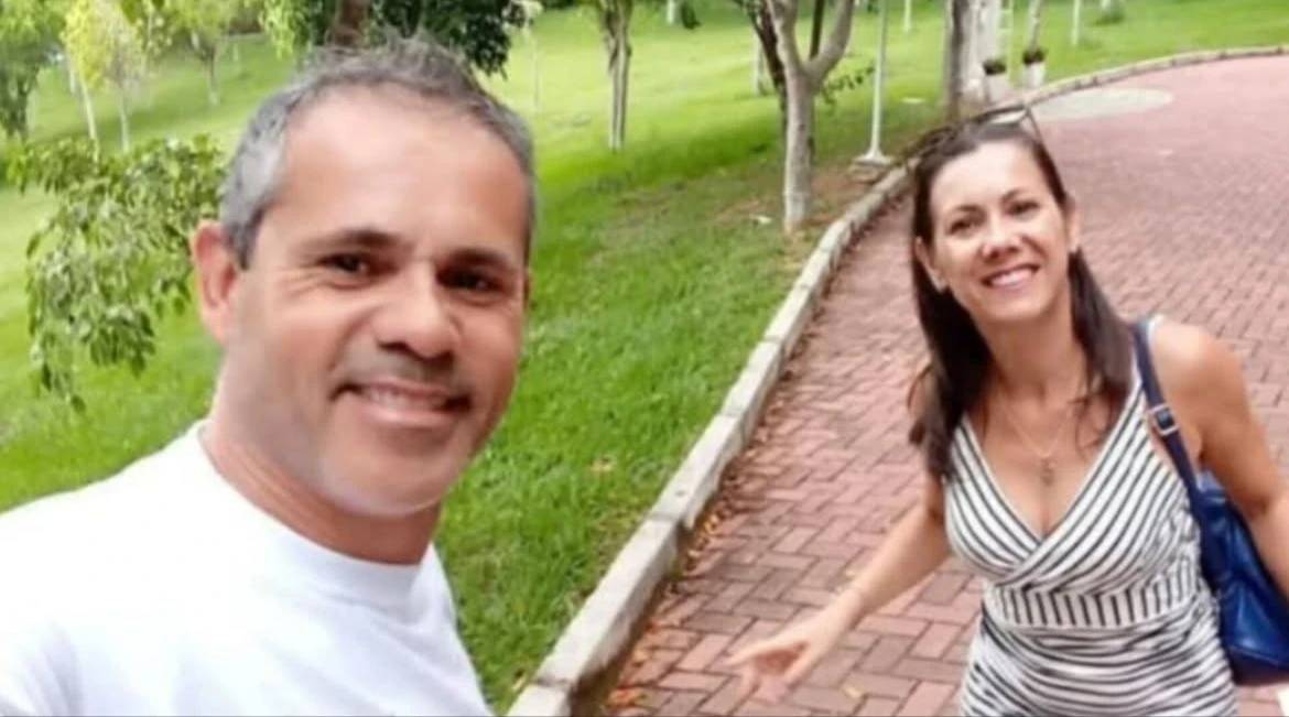 Os mortos da tragédia em Praia Grande: Everaldo da Rocha e Janaína Moreira Soares, moradores de Joinville (SC). (Foto: Redes sociais)