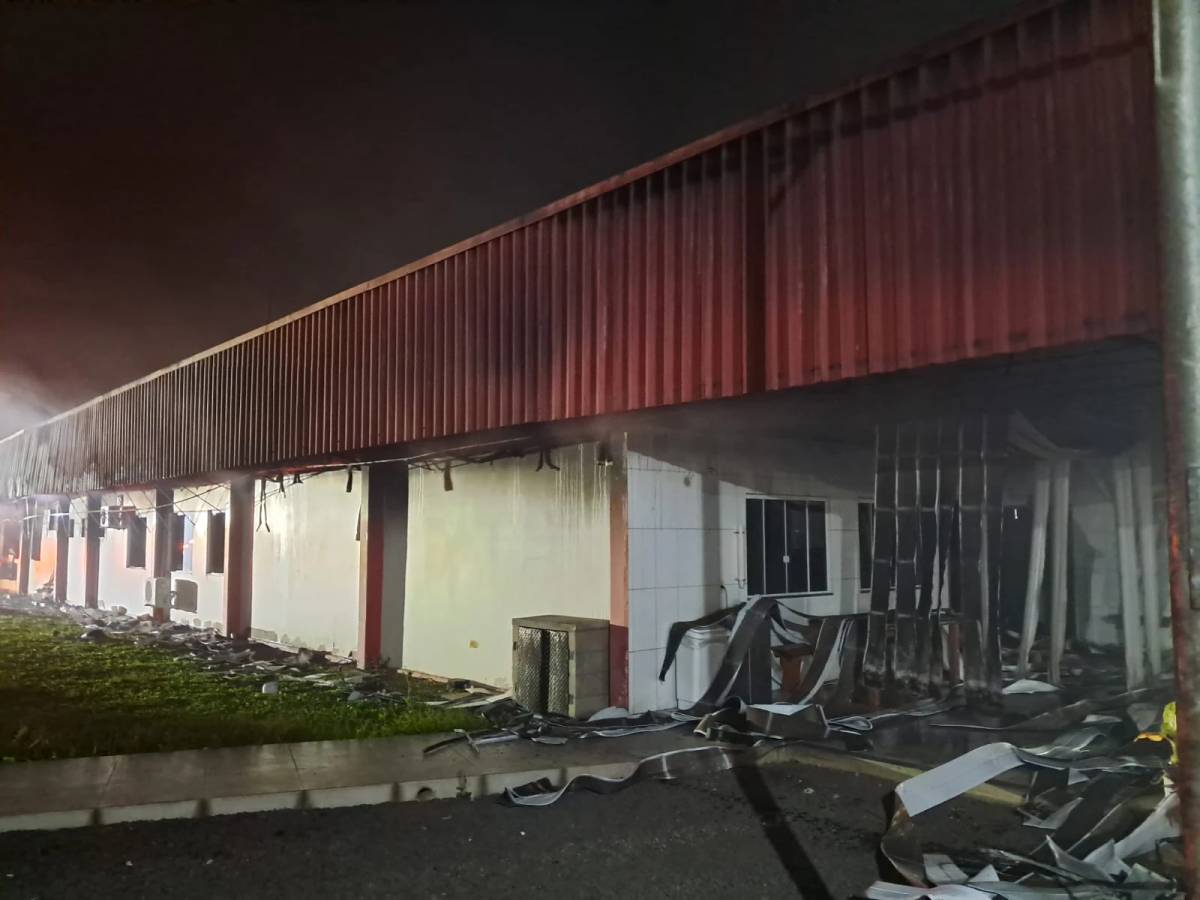 Incêndio de grandes proporções atinge empresa de laticínios em Nova Veneza — foto 6