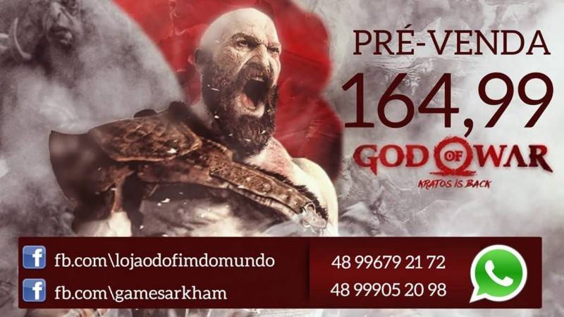 God of War 4 - Jogo incrível e barato na pré-venda!