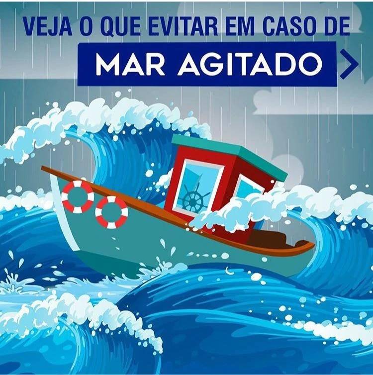 Defesa Civil alerta para mar agitado com ondas de até 3 metros no Litoral Sul — foto 1