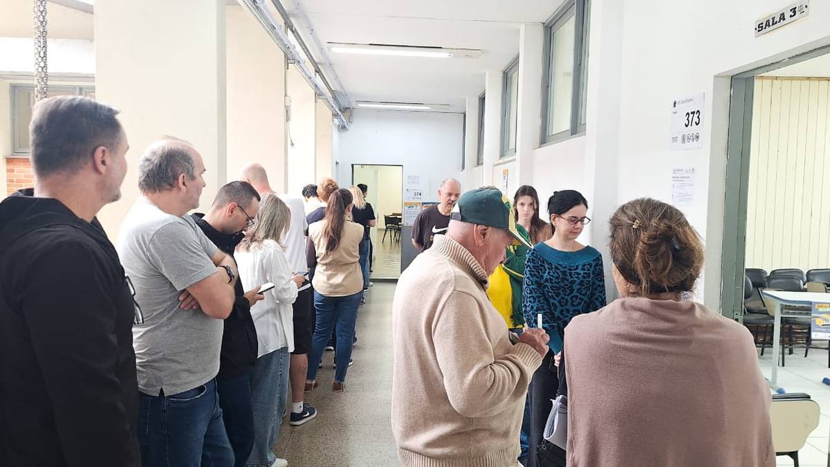O local, um dos maiores pontos de votação do município