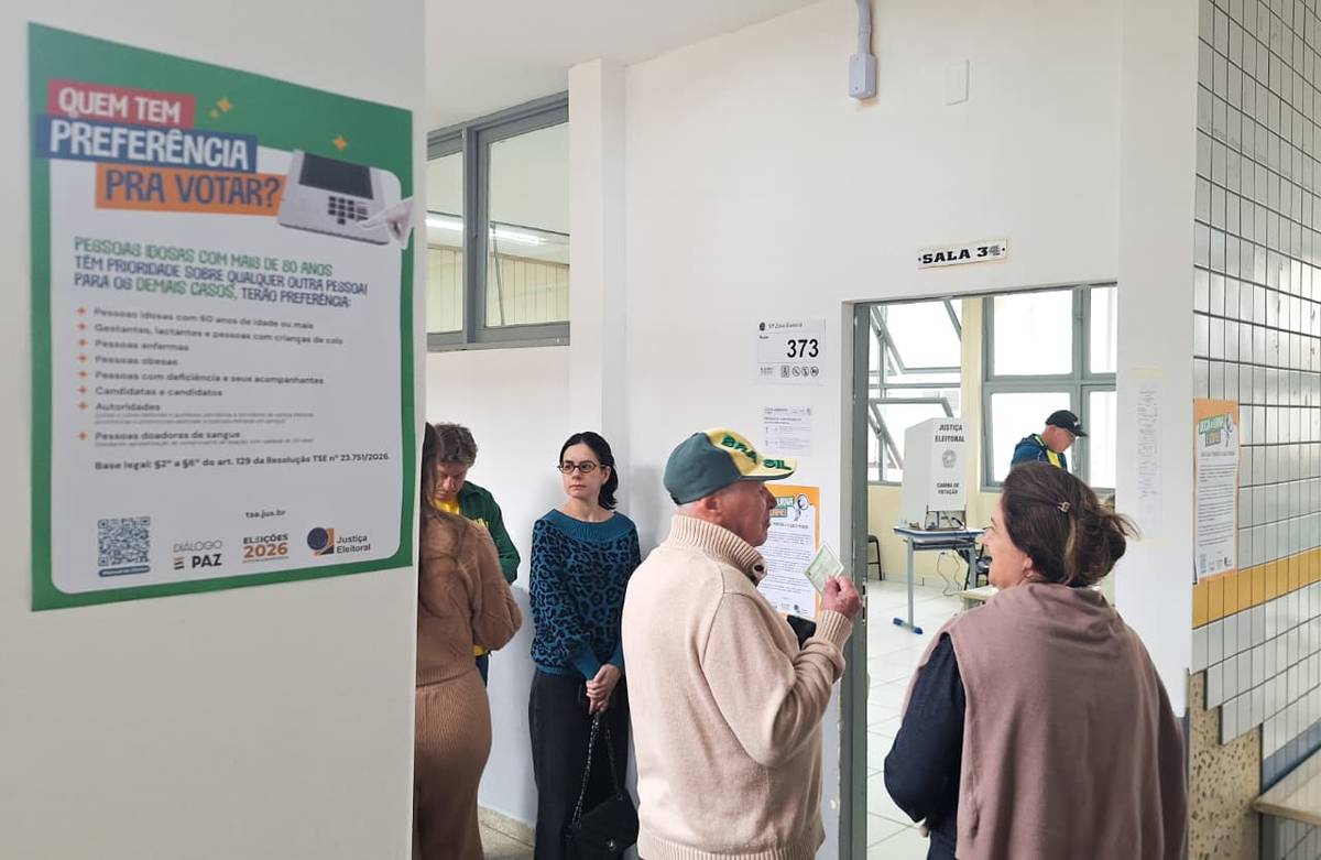 O local, um dos maiores pontos de votação do município