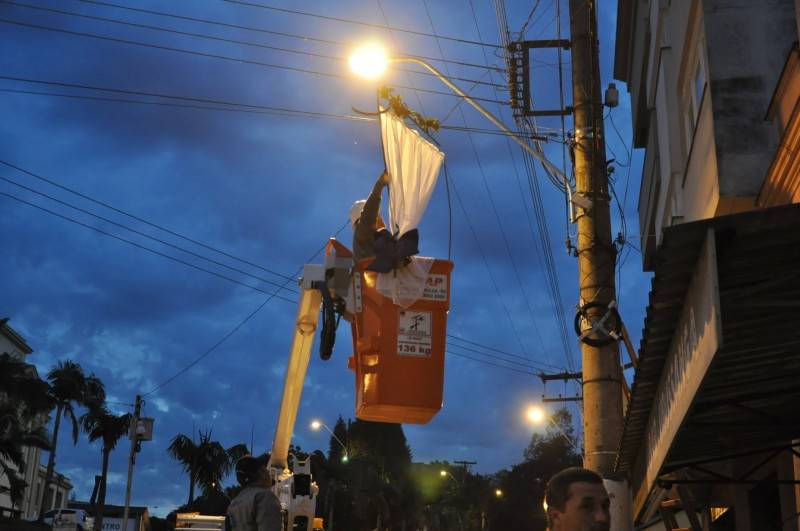 Urussanga começa a ser decorada para a 15ª Festa do Vinho — foto 1