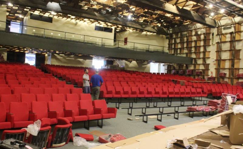 Reforma no Teatro Elias Angeloni quase concluída — foto 1