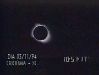 Eclipse total do sol: há 20 anos, o dia virou noite em Criciúma — foto 1