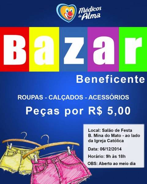 ONG Médicos de Alma realiza bazar beneficente neste sábado — foto 1