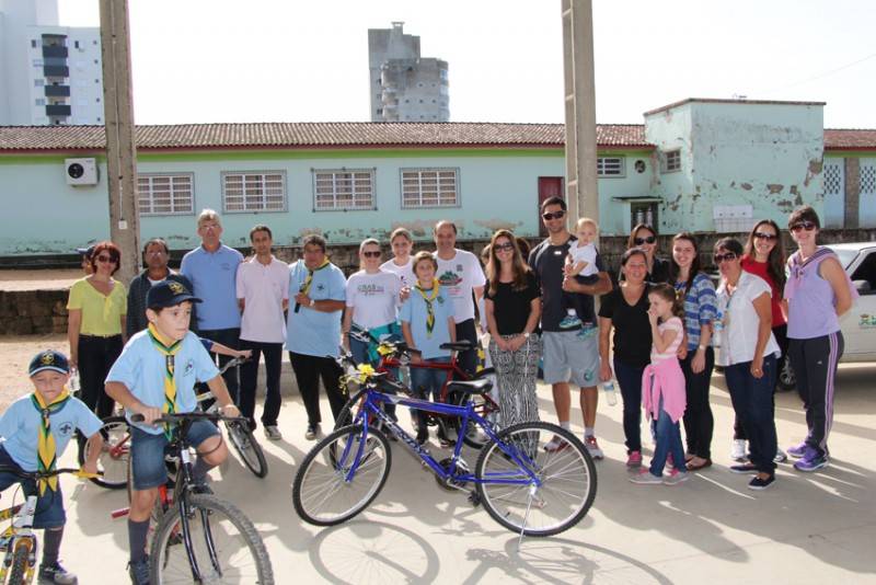Primeiro Pedalaço da Saúde reune mais de 100 pessoas em Lauro Müller — foto 1