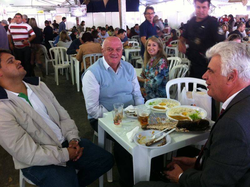 Prefeito de Tubarão, Olavo Falchetti, recepcionado pelo prefeito Décio Góes
