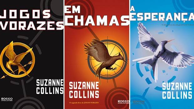 Capa dos três livros publicados pela editora Rocco no Brasil.