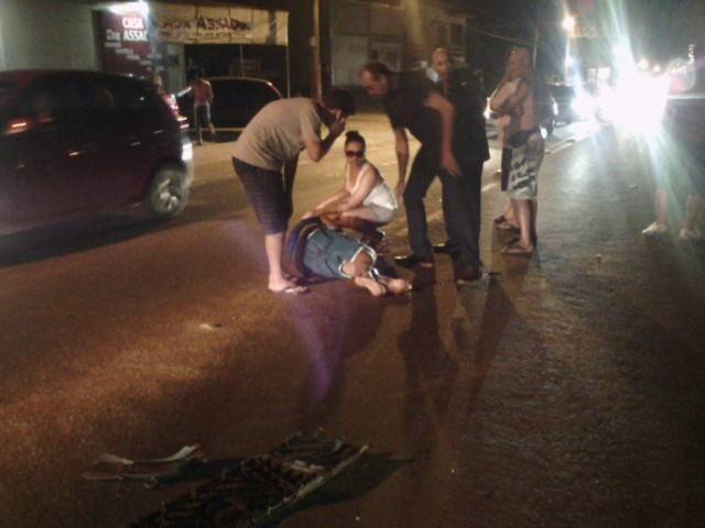 Motociclista fica ferido após acidente em Içara — foto 1