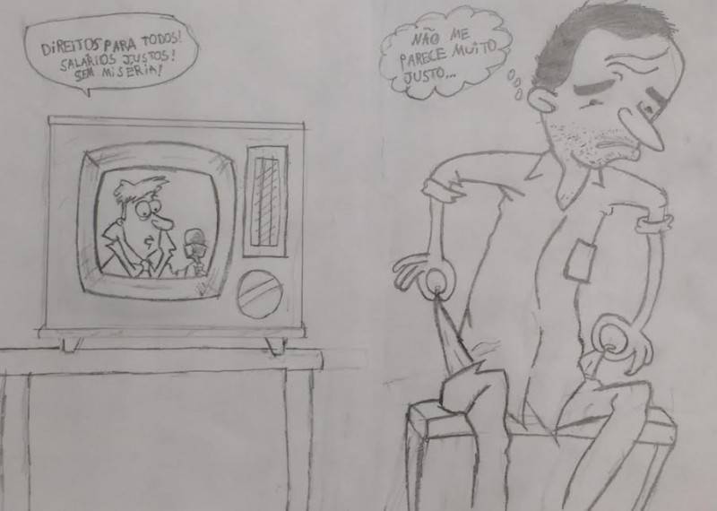 Alunos criam charges sobre a política brasileira — foto 14
