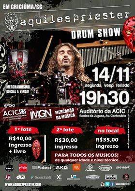 Maior baterista de heavy metal do Brasil se apresenta na Acic — foto 2