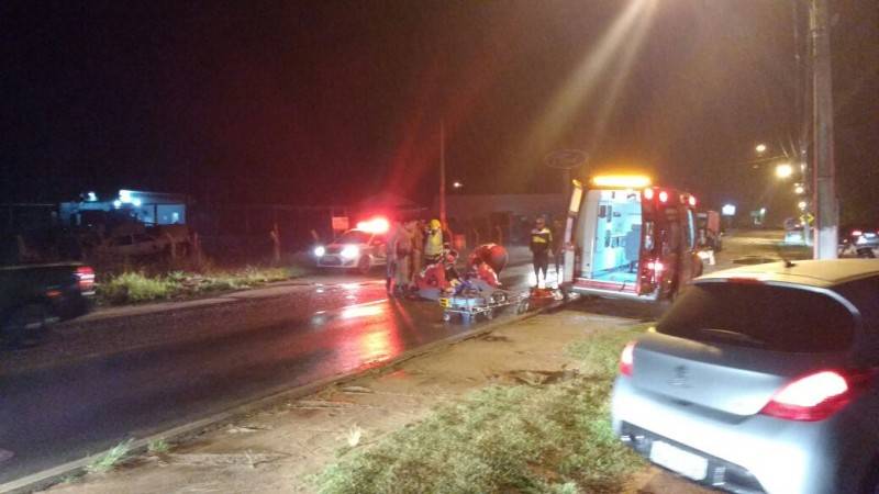 Motociclista fica em estado grave após colisão frontal — foto 1