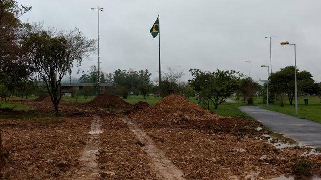 Tremula no horizonte a surrada bandeira nacional — foto 3