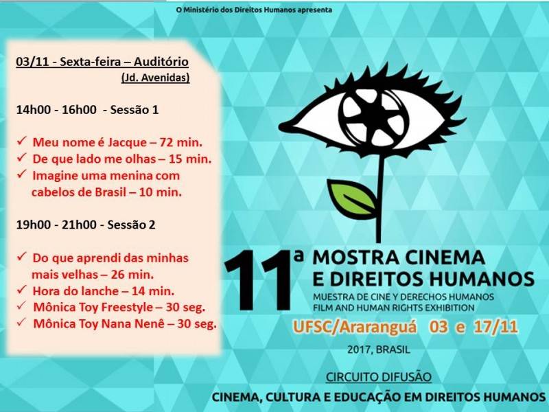 Ufsc Araranguá sedia 11ª Mostra de cinema e direitos humanos — foto 1