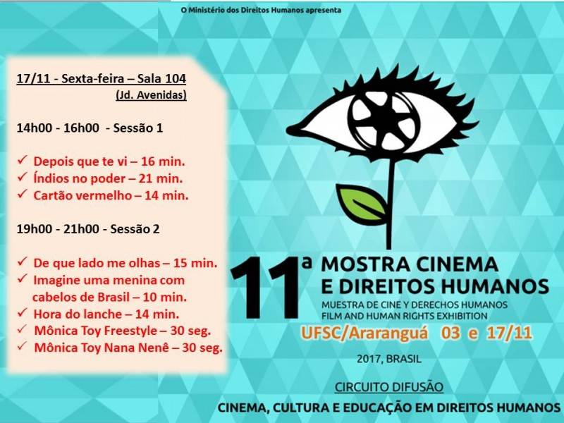 Ufsc Araranguá sedia 11ª Mostra de cinema e direitos humanos — foto 2