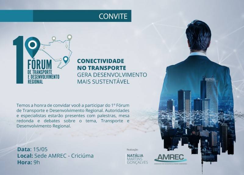 Amrec vai sediar 1º Fórum de Transporte e Desenvolvimento Regional — foto 1