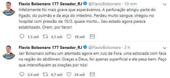 Jair Bolsonaro é ferido com faca durante campanha em Juiz de Fora (MG) — foto 1