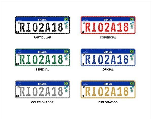 Fica para julho o novo modelo de placas do Mercosul — foto 1