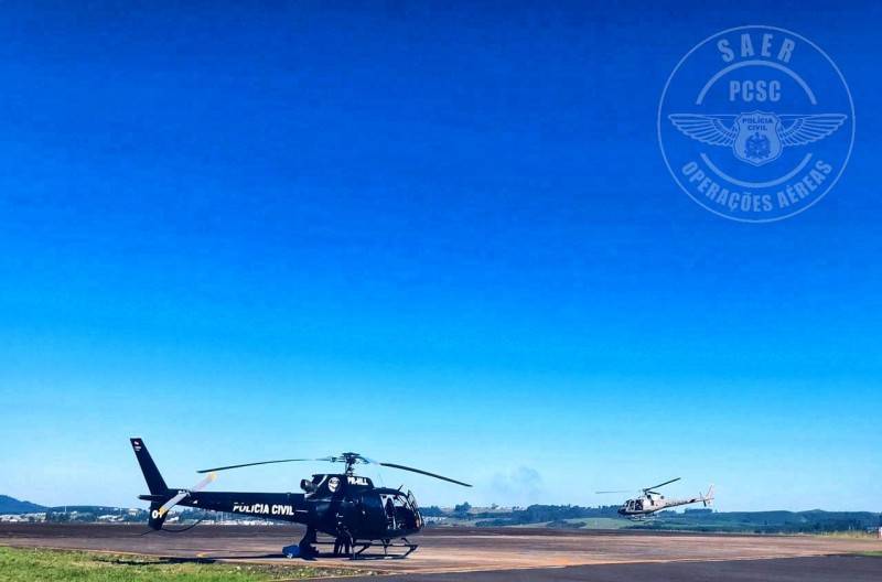 Serviço Aero Policial desloca vítimas de incêndio no fim de semana — foto 2