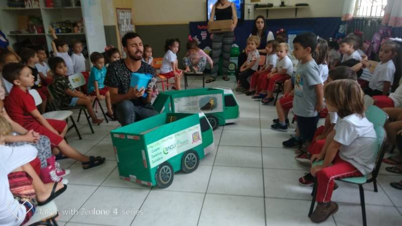 Projeto macro, leva aula de meio ambiente para o CEI Afasc Carmela Benedet Casagrande — foto 1