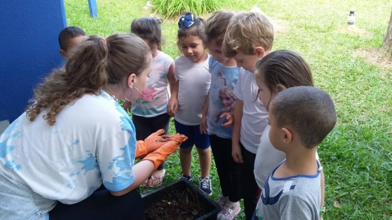 Projeto macro, leva aula de meio ambiente para o CEI Afasc Carmela Benedet Casagrande — foto 2