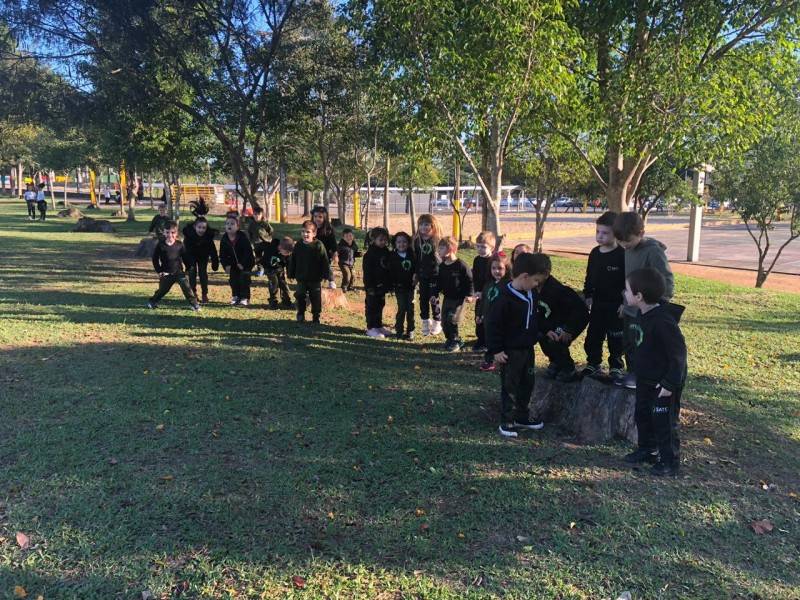 O prazer de brincar: crianças aproveitam os espaços ao ar livre na Satc — foto 2