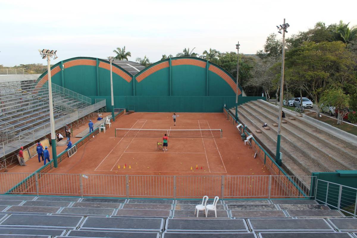 Estrutura para jogos entre Brasil e Barbados pela Copa Davis ganha forma — foto 1