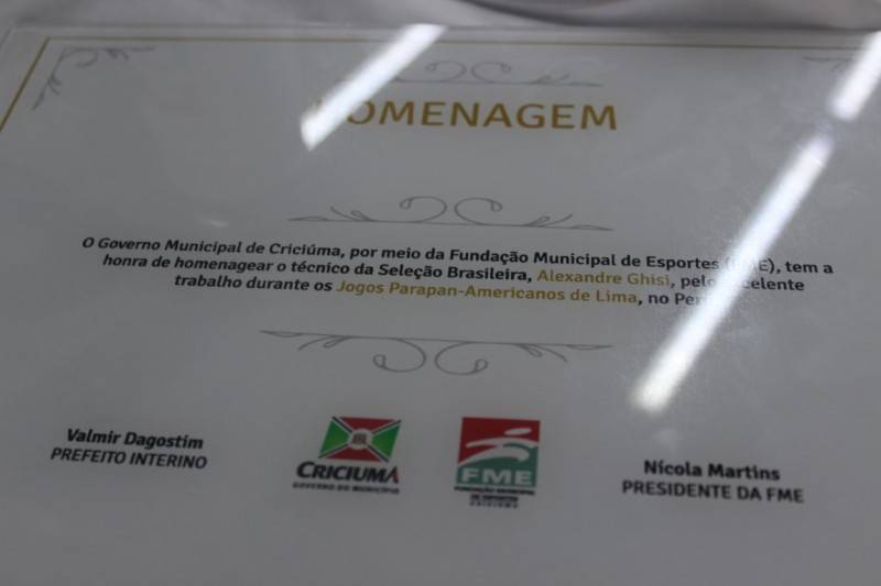 Tarde de recepção e homenagem aos medalhista dos Jogos Parapan-Americanos — foto 8