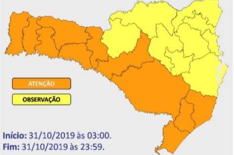 Mais uma virada no tempo: tempestade pode atingir a região Sul nas próximas horas — foto 1