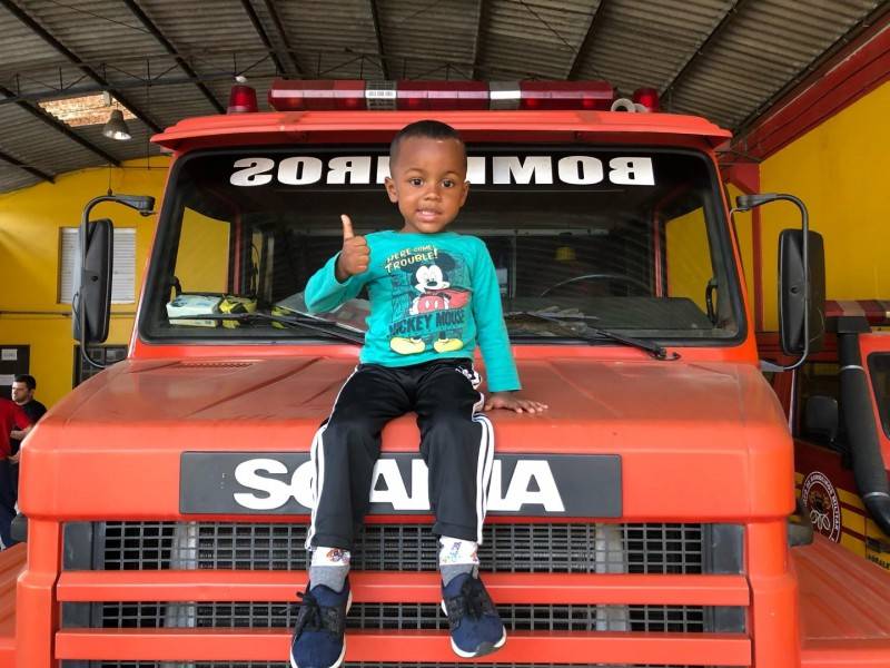 Criança deixa cartinha com pedido especial ao Corpo de Bombeiros de Criciúma — foto 2