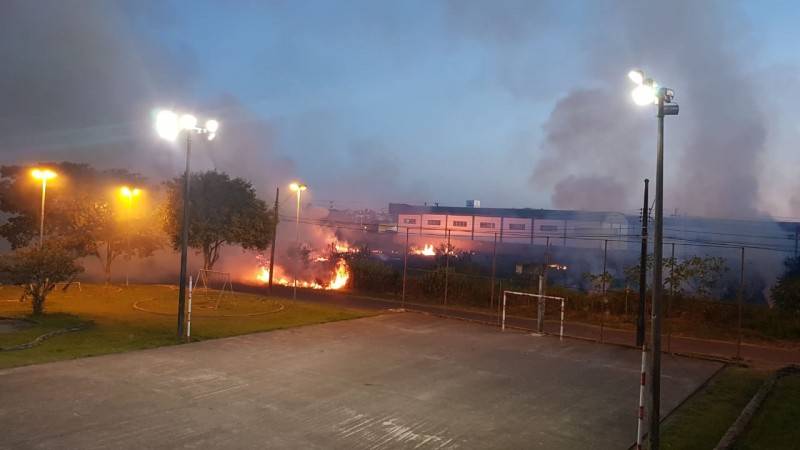 Mais um incêndio em vegetação, desta vez no bairro Ceará — foto 1