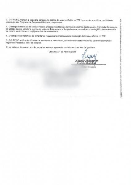 Sem aviso prévio, Prefeitura de Cocal do Sul suspende contrato com estagiários — foto 2
