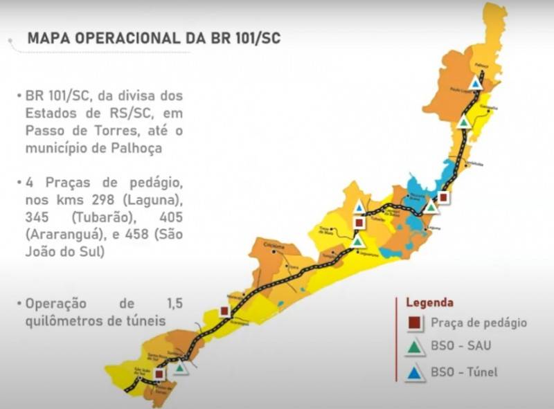 Recuperação do pavimento e das sinalizações será a primeira ação da CCR ao assumir a BR-101 Sul — foto 4