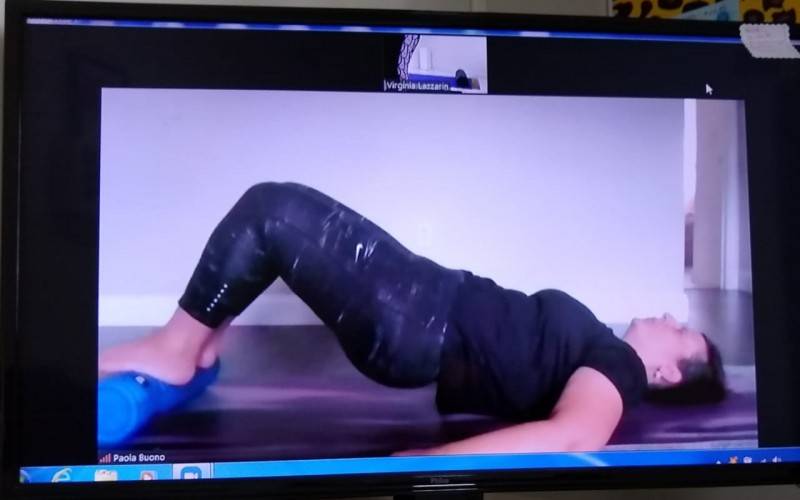 Com dificuldades impostas pela pandemia, profissional se reinventa e dá aula de pilates online — foto 7