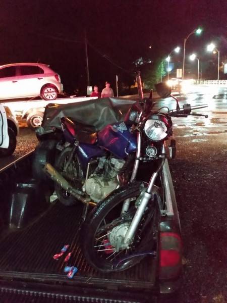 Colisão frontal entre carro e moto é registrada na SC-390, em Lauro Müller — foto 5