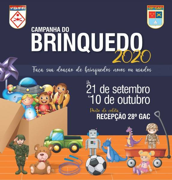 Polícia Militar e 28° GAC promovem campanhas para arrecadação de brinquedos — foto 2