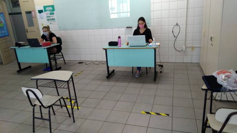 Aulas presenciais no Colégio Satc retornam gradativamente — foto 2