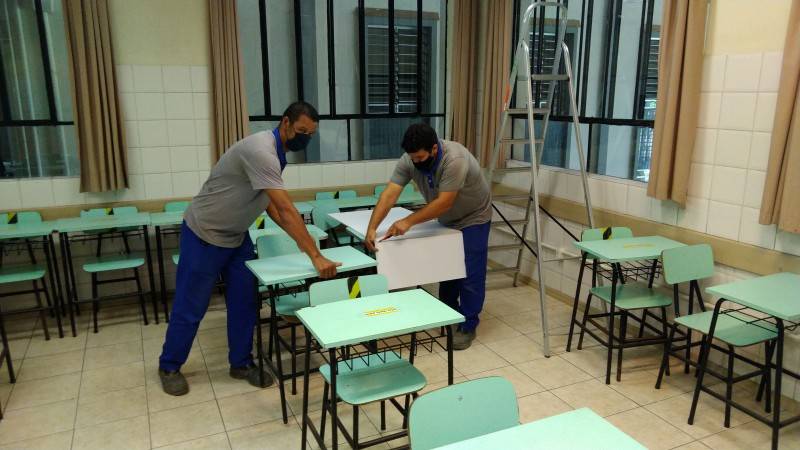 Aulas presenciais no Colégio Satc retornam gradativamente — foto 3