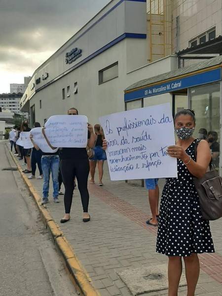 Após protesto de profissionais de saúde, HNSC emite nota de resposta — foto 2