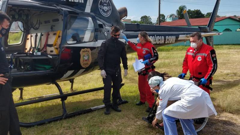 Após parto prematuro, Sarasul transfere gestante de Araranguá para Lages — foto 1