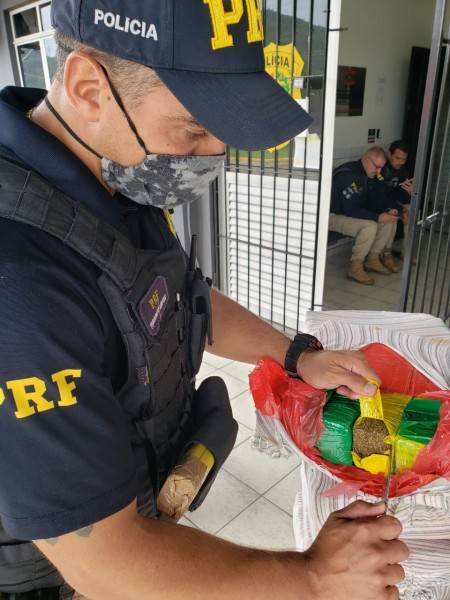 Carga com uma tonelada de maconha é interceptada em Imbituba — foto 2